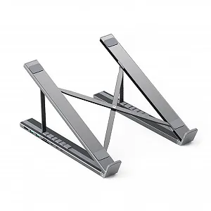 Док-станция для ноутбука, регулируемая по высоте подставка для планшета, рабочая станция, эргономичный мультипортовый адаптер с функцией быстрой зарядки для компьютера, ноутбука, дома, работы, учебы - Фото 1