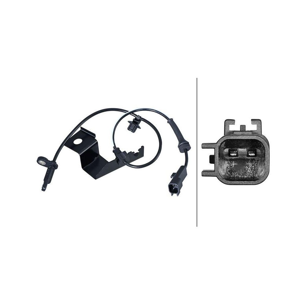 Датчик частоти обертання колеса HELLA 6PU 358 217-341 для FORD, передня вісь справа, фото №1