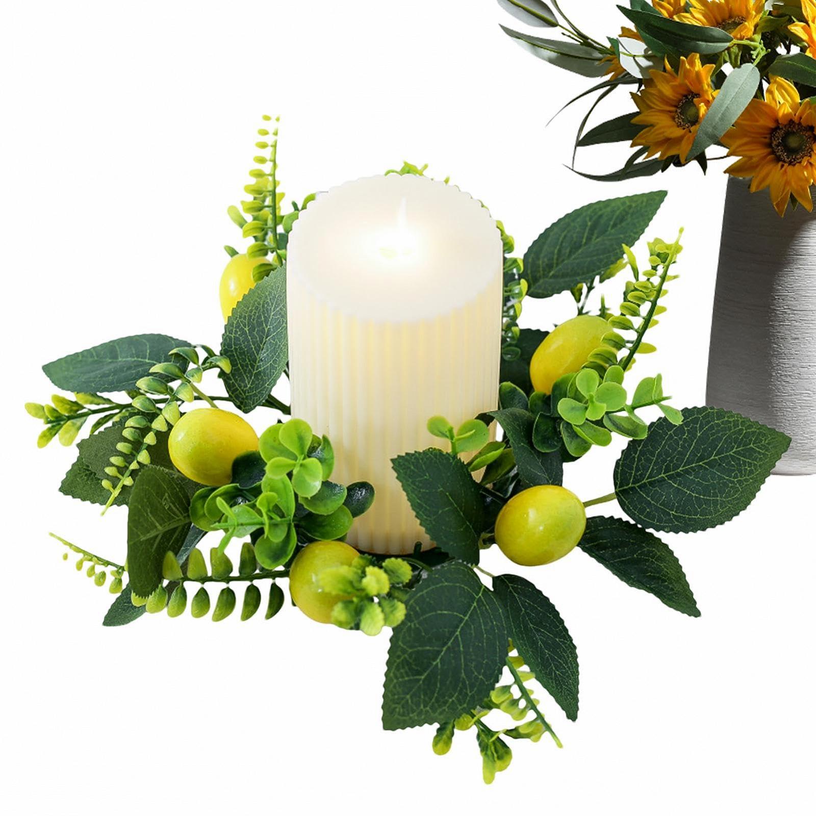 Подсвечник Lemon Wreath Artificial Candle Holder, фото №7