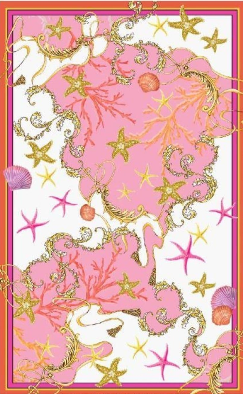 Пляжное парео Guess Swimwear Pareo Pink, фото №1