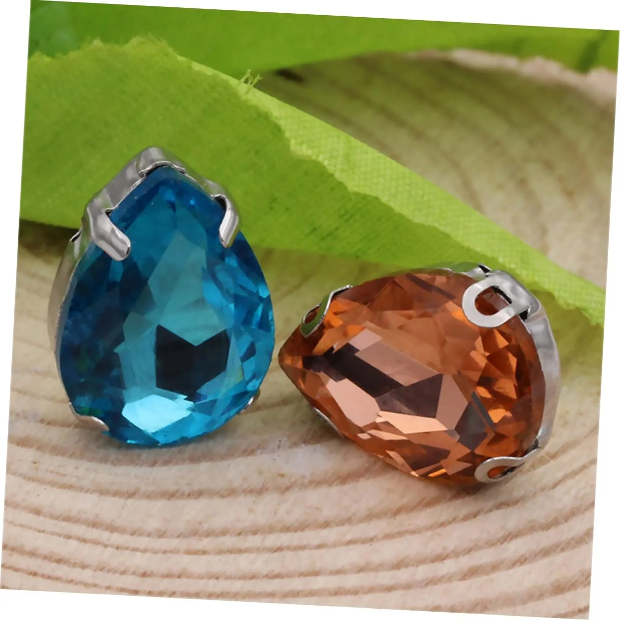 Стразы Operitacx, 100 шт, стеклянные кристаллы, декор, свадебные украшения для волос, материалы для рукоделия, драгоценные камни, капли воды для одежды, фото №2