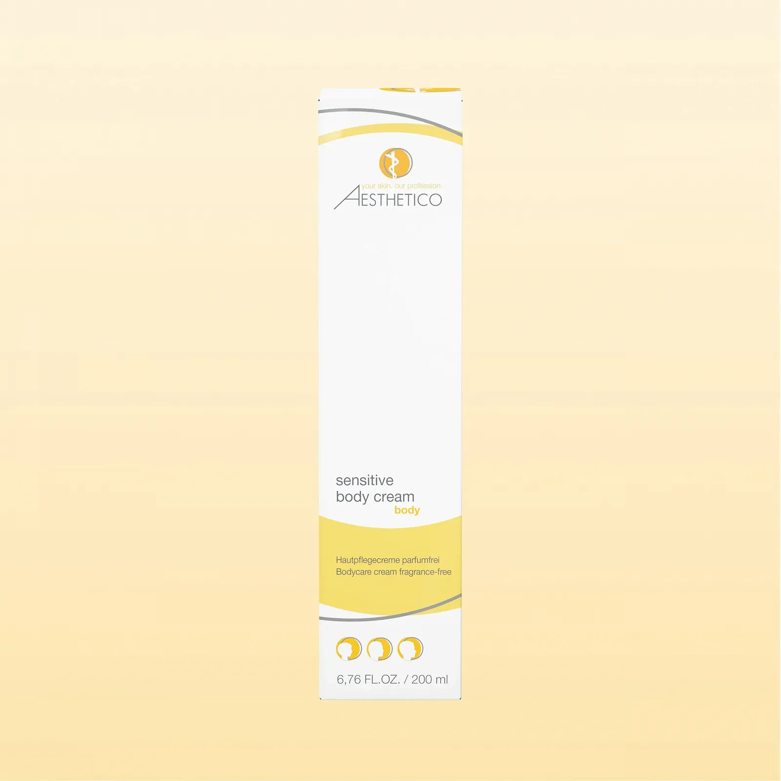 Крем для тіла AESTHETICO Sensitive для чутливої шкіри, 200 мл, фото №3