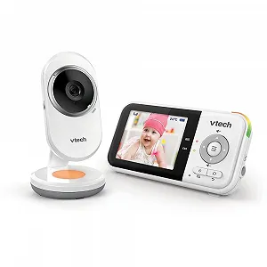 Відеоняня Vtech BM3254 2.8 дюйма LCD нічник колискові двосторонній зв'язок біла - Фото 1