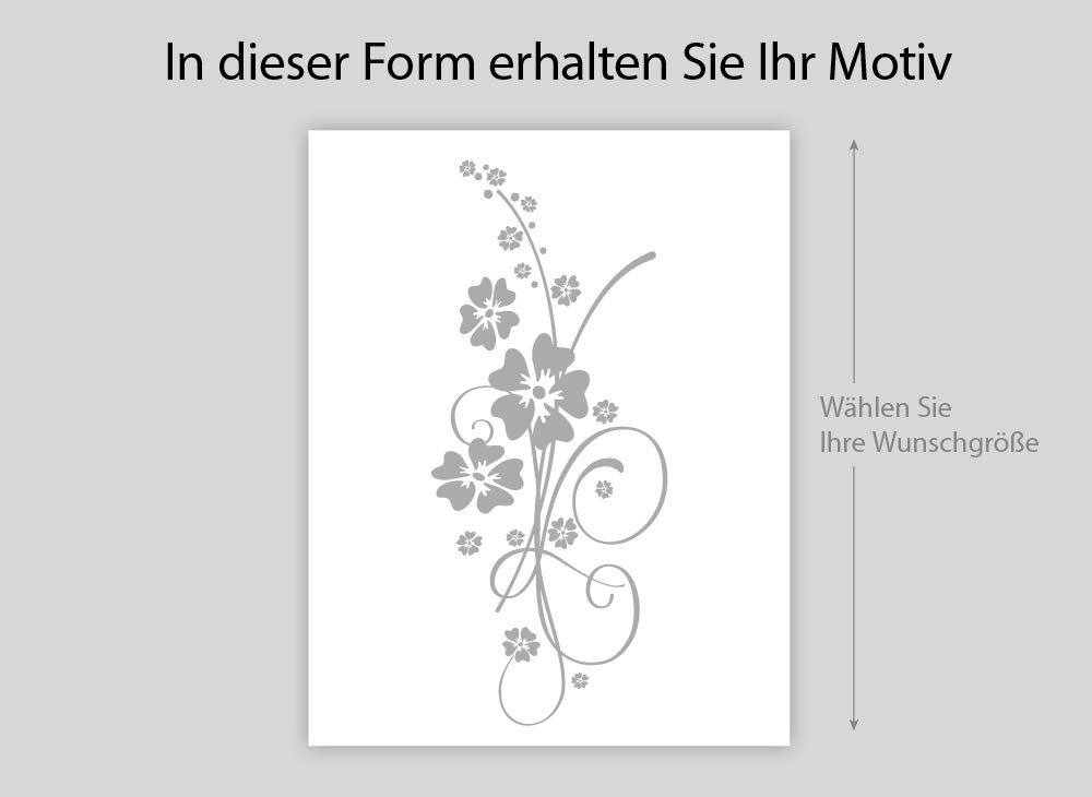 Наклейка на стіну Grandora Hibiscus Flower Tendril Elainore I 33 x 80 см Біла W5031, фото №4 Наклейка на стіну Grandora Hibiscus Flower Tendril Elainore I 33 x 80 см Біла W5031, фото №4