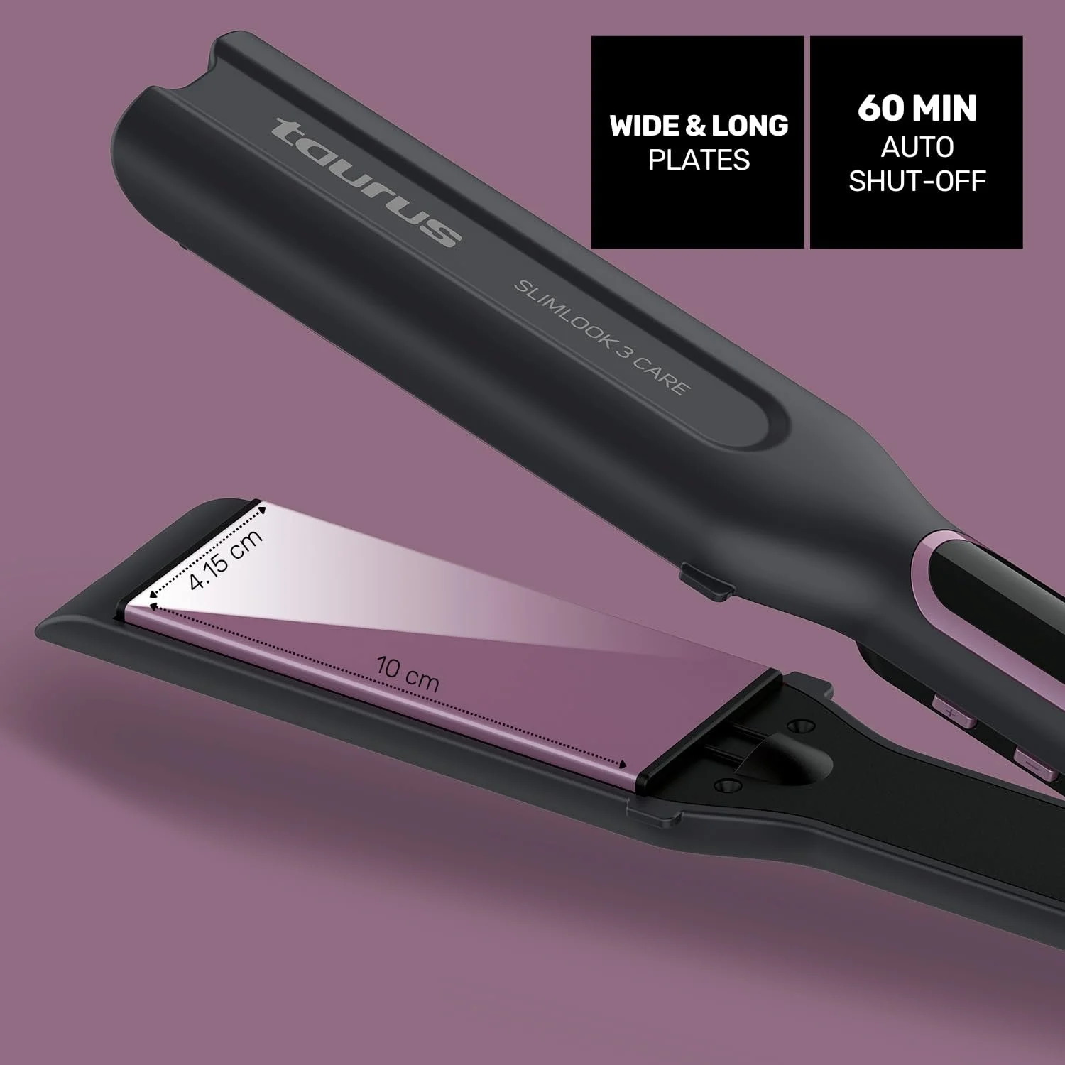 Випрямляч для волосся Taurus Slimlook 3 Care 70 Вт 6 рівнів температури LCD-дисплей Black, фото №6 Випрямляч для волосся Taurus Slimlook 3 Care 70 Вт 6 рівнів температури LCD-дисплей Black, фото №6