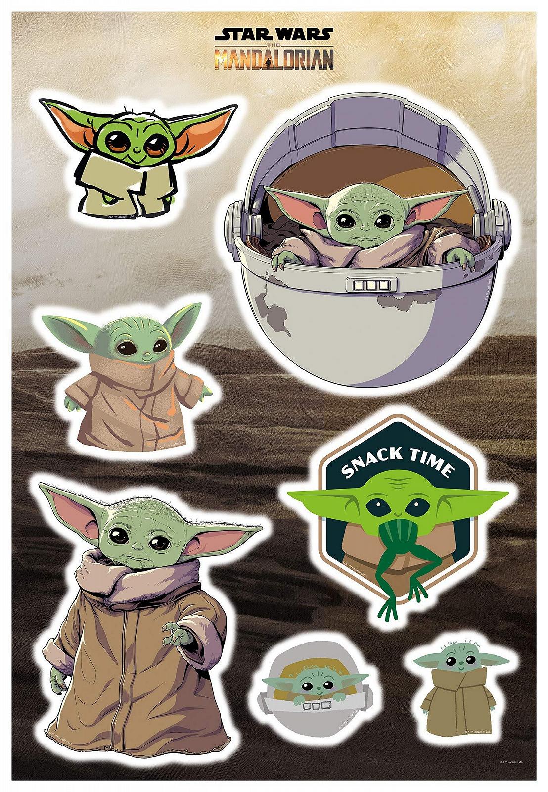 Наклейка на стену Komar Star Wars Mandalorian Baby Yoda 50 x 70 см 14060h, фото №2