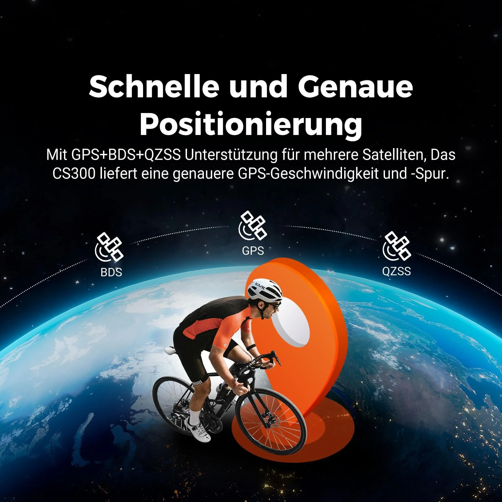 Велокомпьютер COOSPO CS300 GPS 2.6 дюйма LCD Bluetooth ANT+ IPX7 Strava беспроводной, фото №3