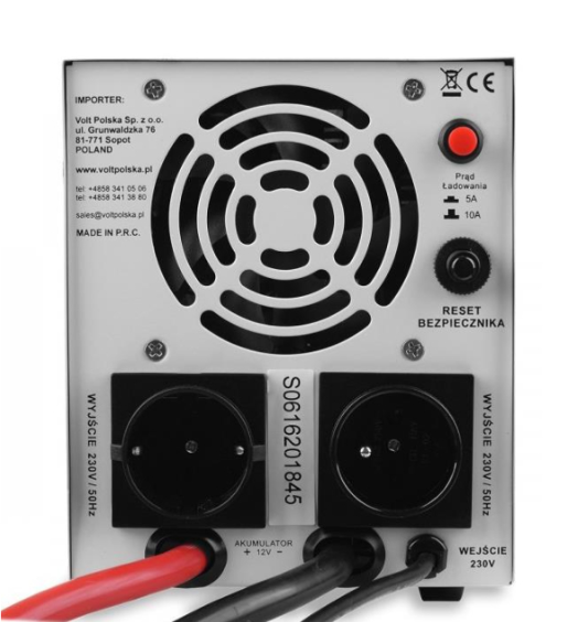 Гібридний ДБЖ/інвертор для котла Volt Polska SINUS PRO 800 E 12/230V 500/800W 3SP080012E, фото №3 Гібридний ДБЖ/інвертор для котла Volt Polska SINUS PRO 800 E 12/230V 500/800W 3SP080012E, фото №3