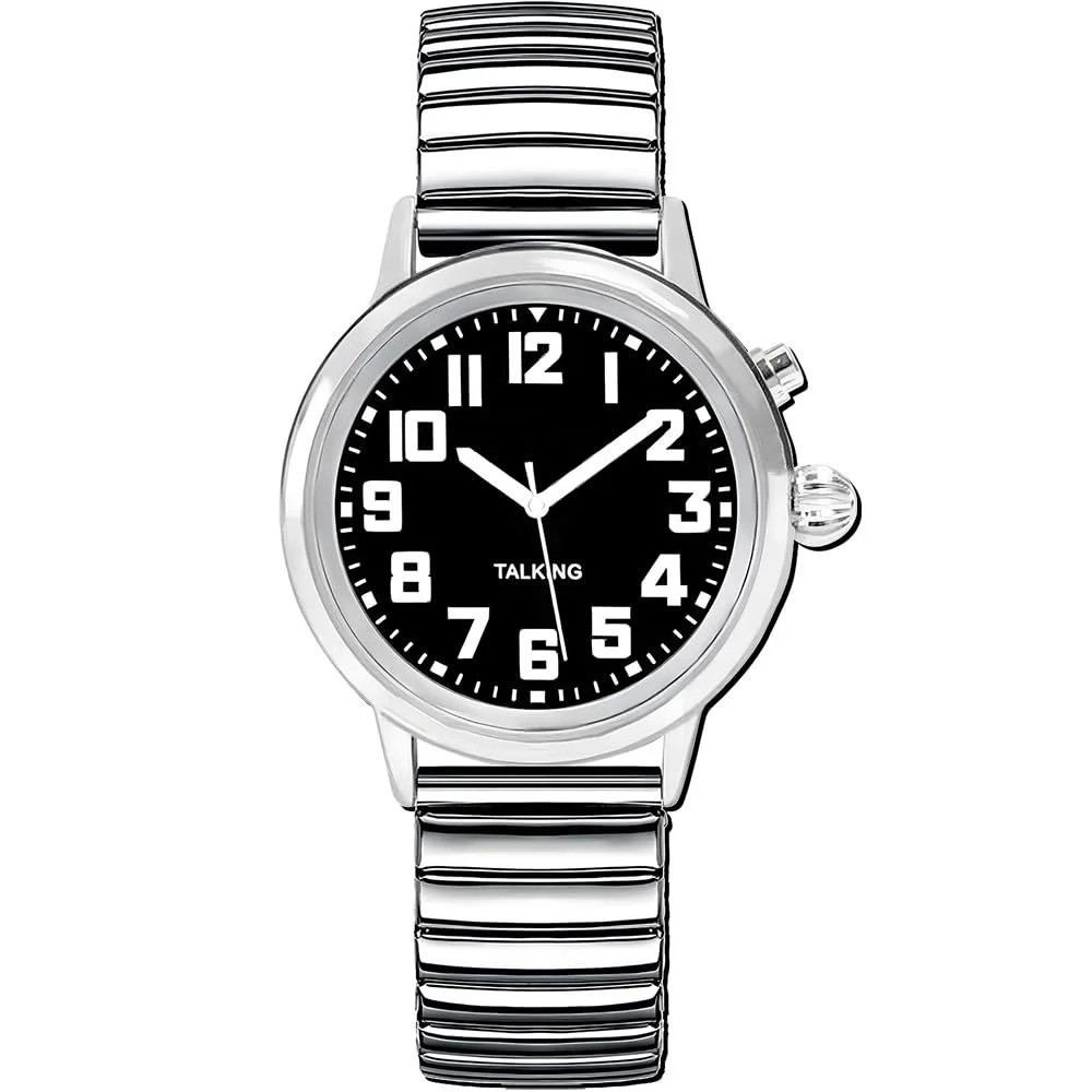 Говорящие часы Maujoy для женщин для слепых пожилых людей с нарушениями зрения, громкий и чистый голос, говорит на немецком языке, фото №1 Говорящие часы Maujoy для женщин для слепых пожилых людей с нарушениями зрения, громкий и чистый голос, говорит на немецком языке, фото №1