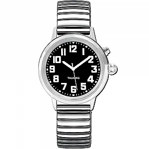 Говорящие часы Maujoy для женщин для слепых пожилых людей с нарушениями зрения, громкий и чистый голос, говорит на немецком языке - Фото 1