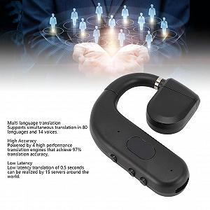 Навушники для перекладу з додатком, пристрій для голосового перекладу, 80 мов і 14 акцентів, переклад у реальному часі, високоточні HiFi стерео Bluetooth synthetic.ua - Фото 1
