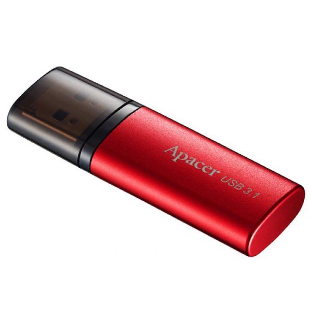 USB флеш-накопитель Apacer 32gb AH25B Red USB 3.1 Gen1 AP32GAH25BR-1, фото №2