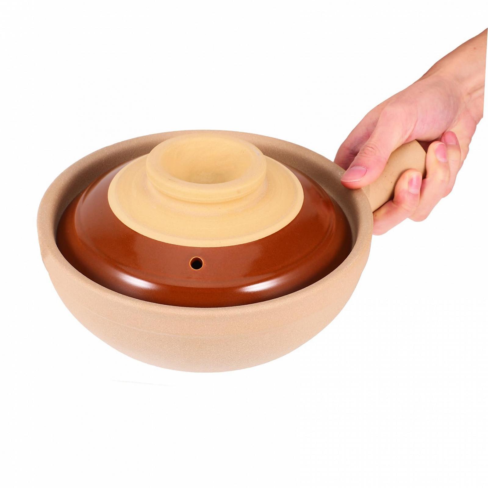 Горщик для приготування керамічний з кришкою Традиційний дизайн, фото №7 Горщик для приготування керамічний з кришкою Традиційний дизайн, фото №7