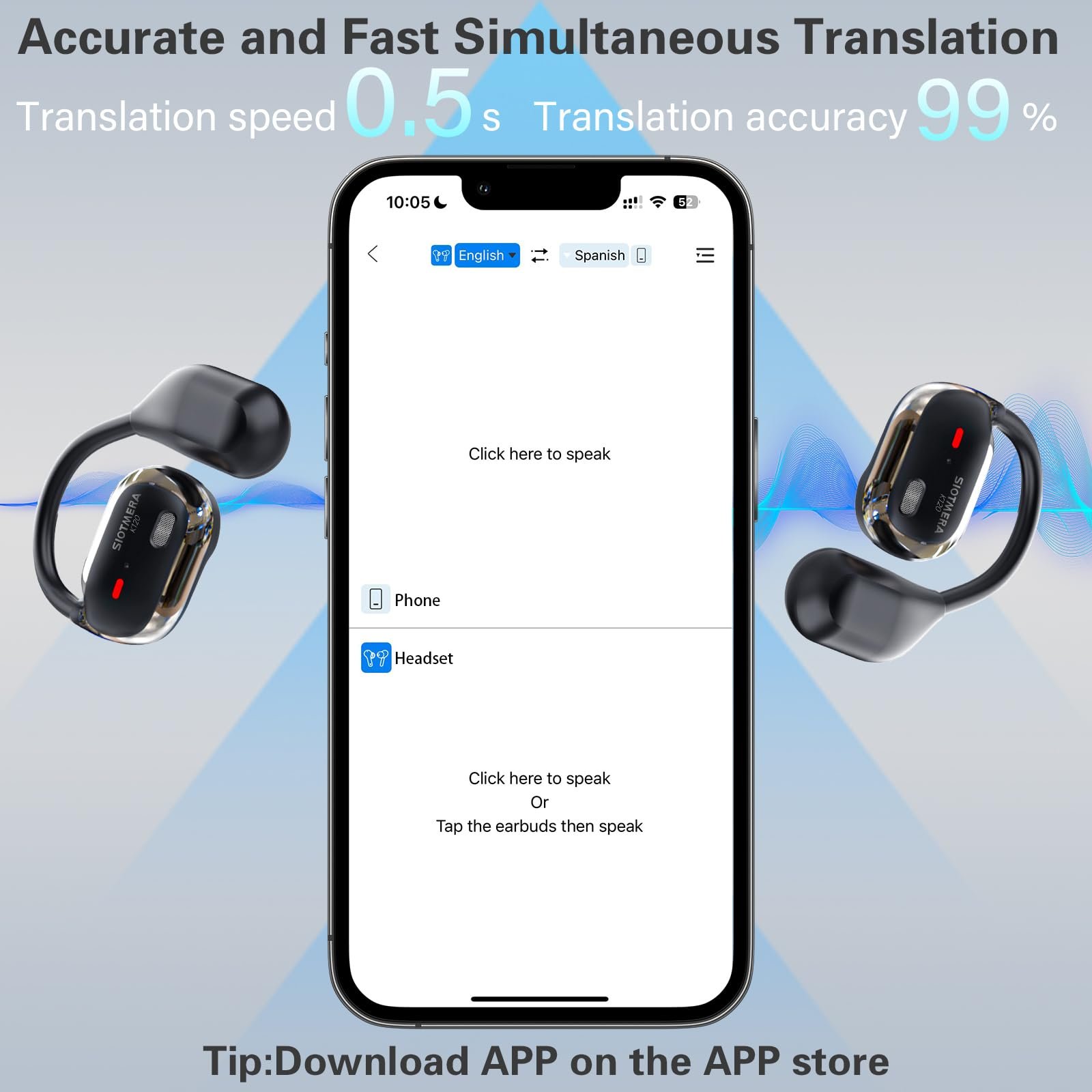 Наушники для перевода SIOTMERA K120, Черный, фото №3 Наушники для перевода SIOTMERA K120, Черный, фото №3