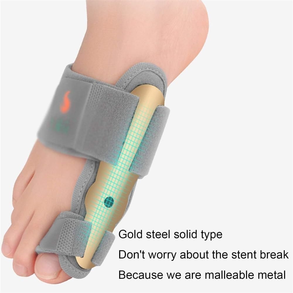 Роздільник для пальців ніг і коректор вальгусної деформації, регульована фіксуюча шина, фото №3