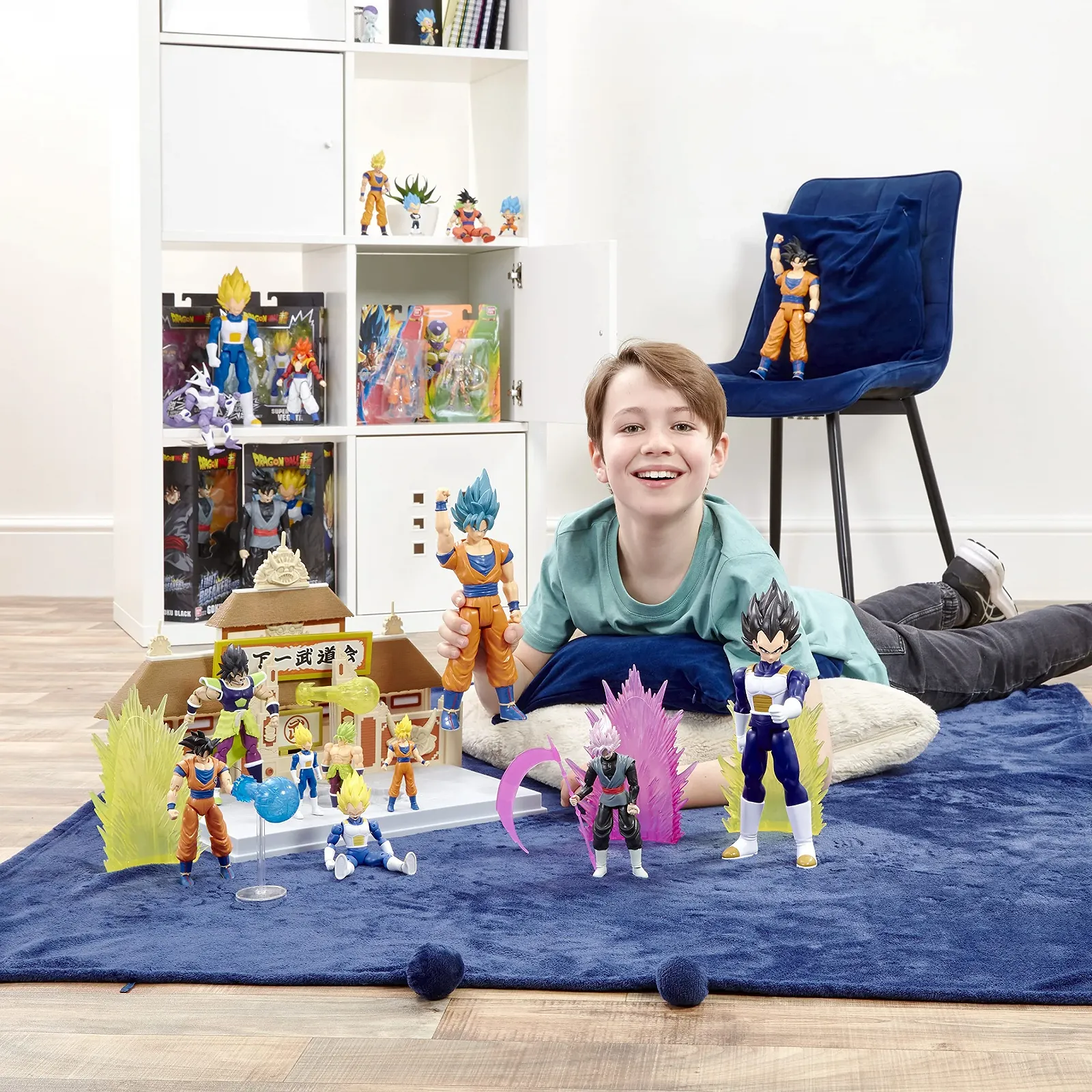 Фигурка Bandai Dragon Ball Super Giant Figure Limit Breaker Super Saiyan Goku Blue 30 см 36731, фото №7