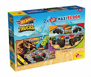 Пазл для пола Lisciani Hot Wheels Maxi Floor Puzzles 2 x 60 деталей 35 x 50 см - Фото 1