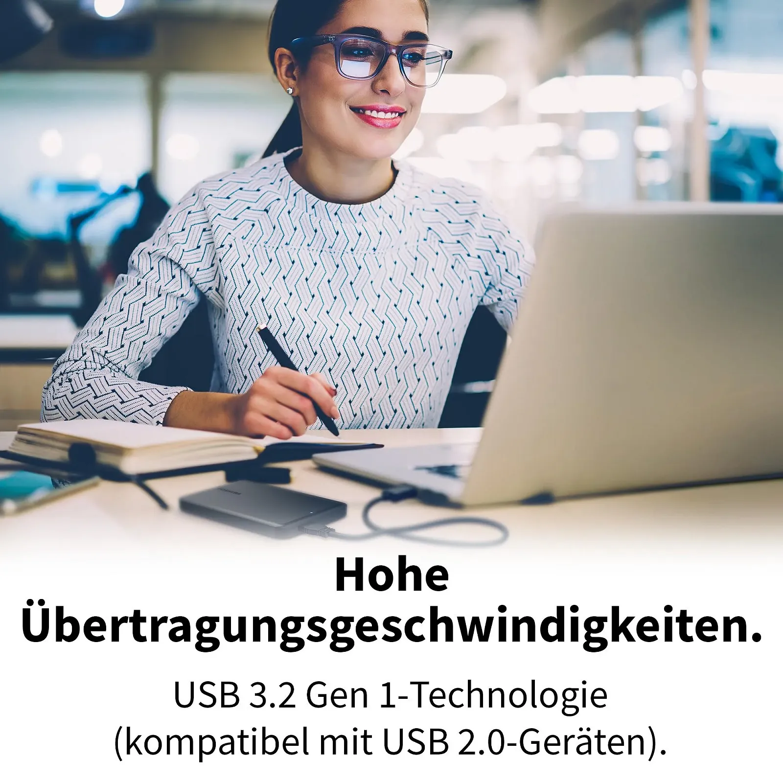 Внешний жесткий диск Toshiba Canvio Partner 2 ТБ 2.5 дюйма USB 3.2 Gen 1 Портативный, фото №4