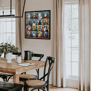 Пазл PICKFORU Stained Glass Puzzle Cat 1000 элементов synthetic.ua - Фото 1