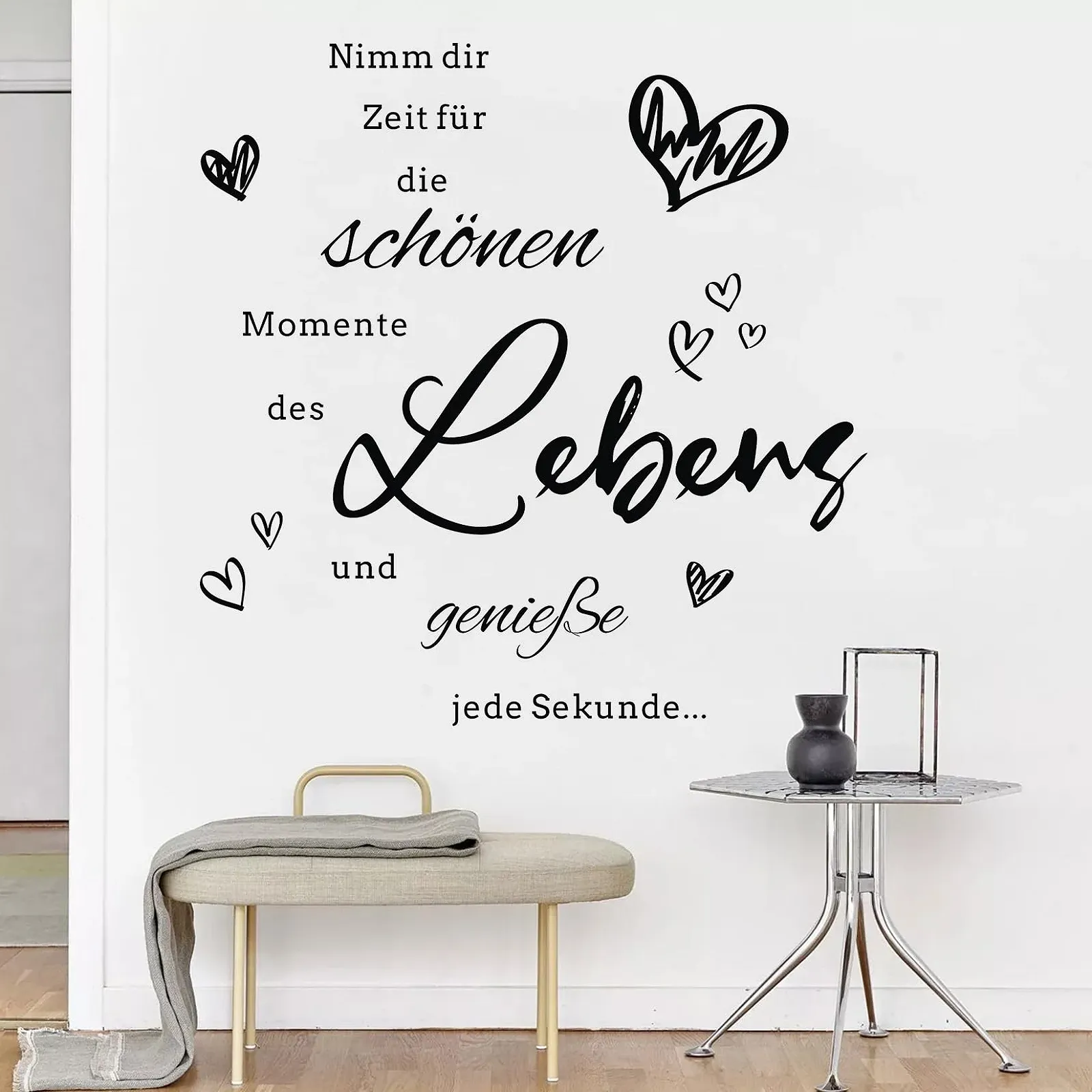 Наклейка на стіну HPNIUB Напис "Приділяйте час прекрасним моментам" Вінілова, фото №3