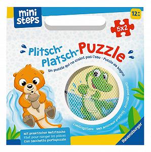 Пазл для ванны Ravensburger ministeps Plitsch-Splash Favourite Animals 4589 10 деталей от 1 года - Фото 1