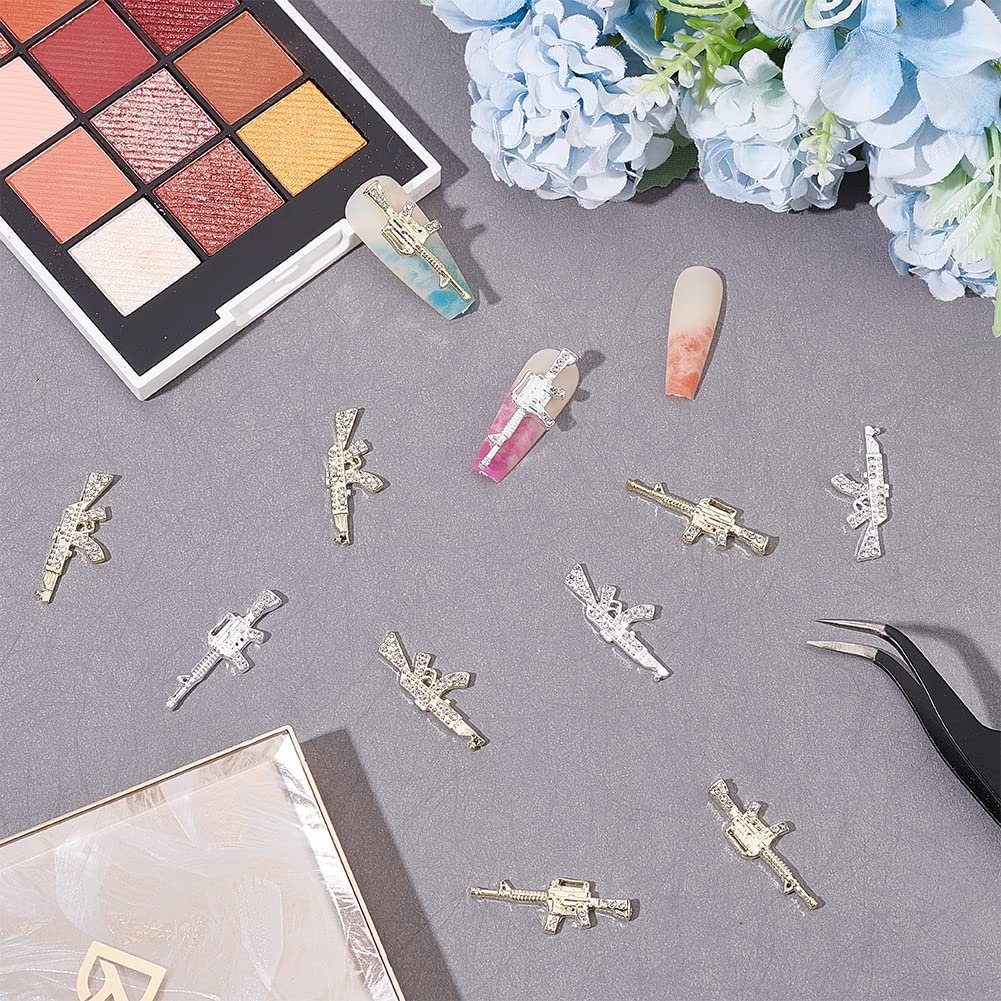 Подвески для ногтей craspire, 32 шт., 4 стиля, 3D подвески для ногтей со стразами, аксессуары для украшения ногтей своими руками, изготовление ювелирных изделий, фото №5