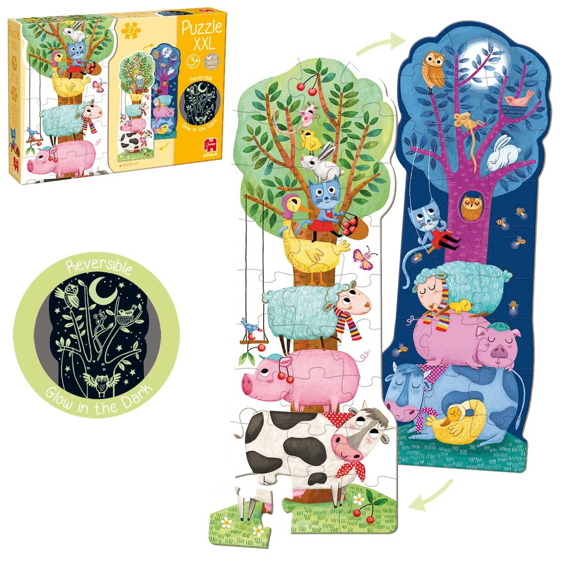 Пазл Goula Farm Day & Night XXL 27 элементов 3+ лет, фото №5 Пазл Goula Farm Day & Night XXL 27 элементов 3+ лет, фото №5