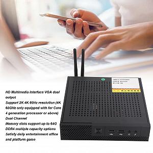 Професійний промисловий міні комп'ютер Tosuny підтримка DDR4 Micro з 5G WiFi (для I3 2-го покоління, без RAM, без EU Plug) synthetic.ua - Фото 1