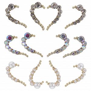 Украшения для ногтей 36 шт., аксессуары для маникюра, стразы для ногтей, стильное DIY украшение для маникюра, DIY украшения для ногтей - Фото 1