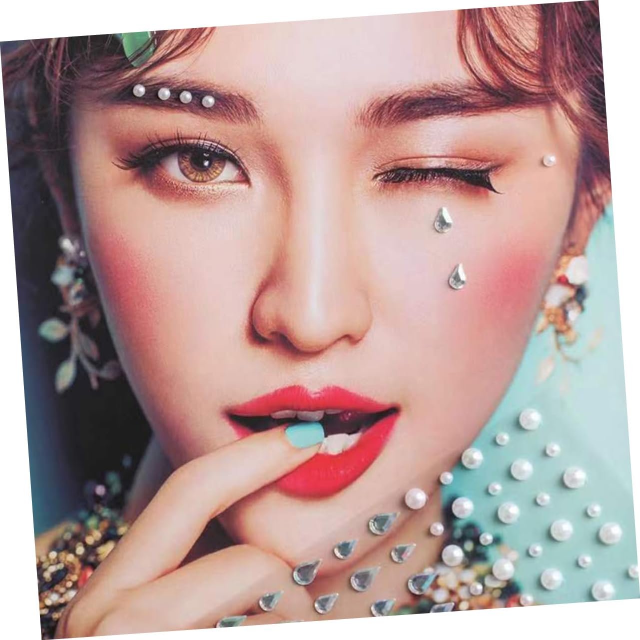 Наклейки 10 наборів Самоклеючі стрази для нігтів, фото №8