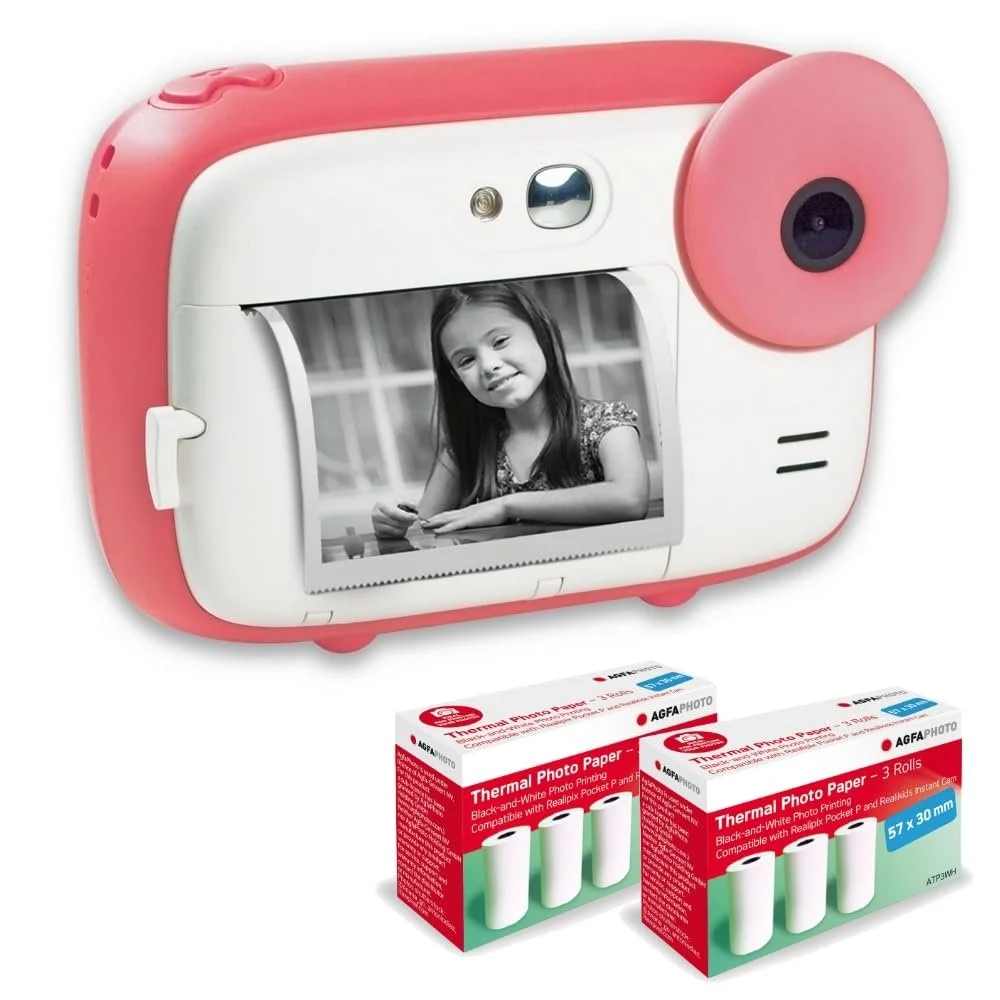 Камера миттєвого друку AGFA Photo Realikids Instant Cam ATP3WH 2.4" Pink, фото №1