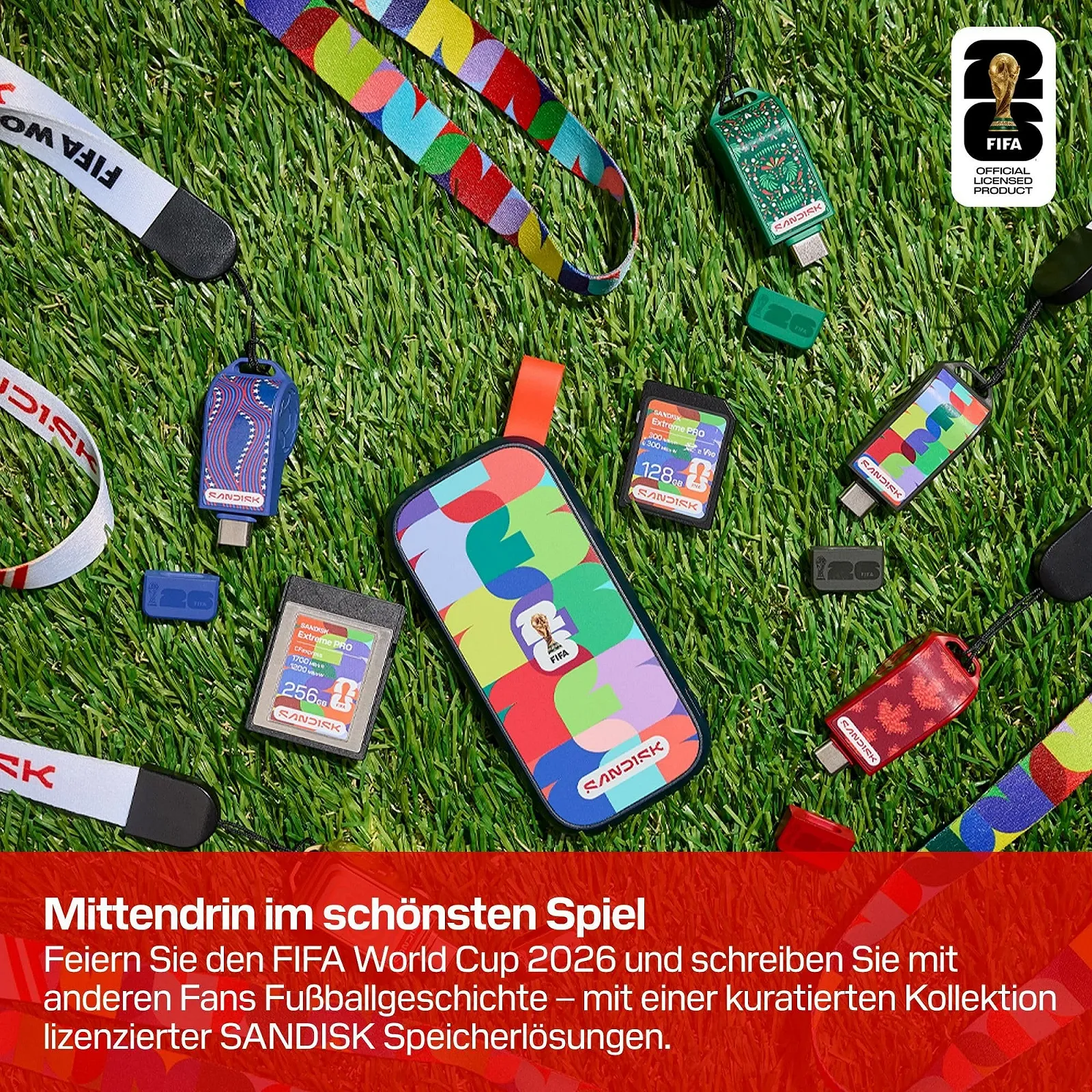 Portable SSD SANDISK FIFA World Cup 2026 1TB 800МБ/с USB-C to A, фото №2