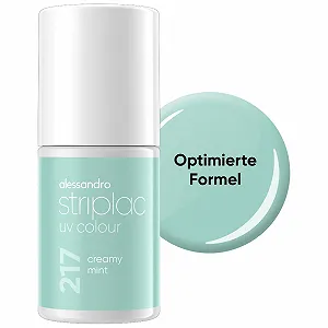 Гель-лак alessandro Striplac Creamy Mint Пастельно-зеленый, 6.5 мл - Фото 1