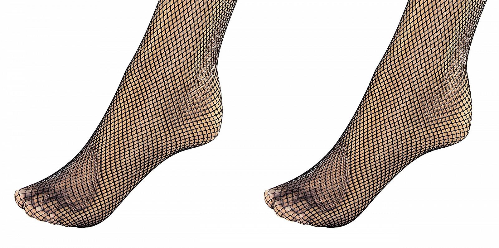 Чулки Sesto Senso Fishnet до колен, мелкая сетка, 2 пары, фото №5