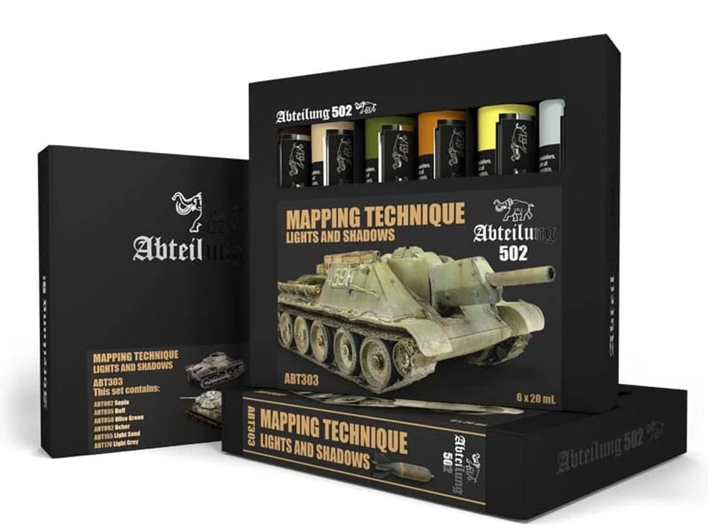 Набір олій Abteilung 502 ABT303 Техніка картографування Світло і тіні (6 тюбиків x 20 мл), фото №1 Набір олій Abteilung 502 ABT303 Техніка картографування Світло і тіні (6 тюбиків x 20 мл), фото №1