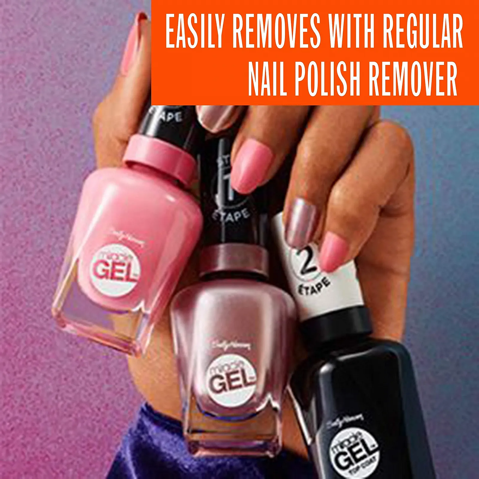 Гель-лак Sally Hansen Miracle Gel Birthday Suit Number 110 Мягкий Розовый, 14.7 мл (2 шт), фото №8