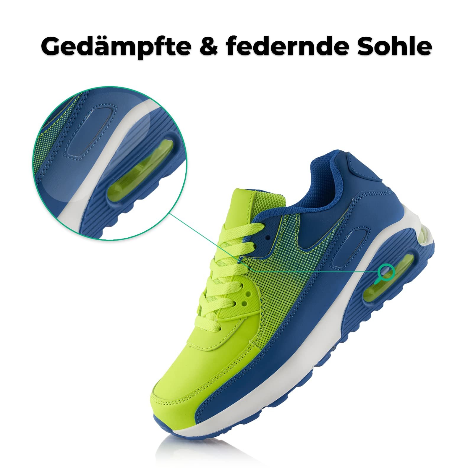 Кросівки Fusskleidung® Unisex, Спортивне взуття з амортизацією, Легкі бігові кросівки, фото №3