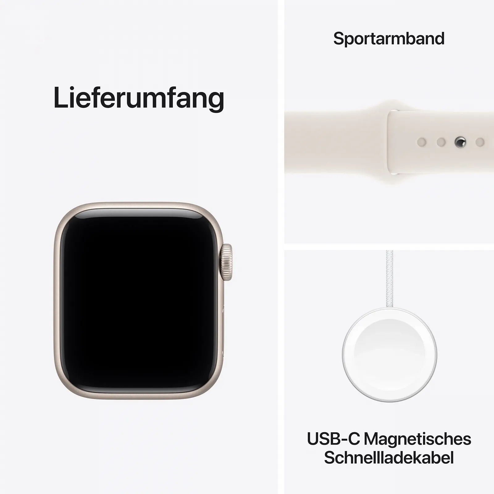 Смарт-годинник Apple Watch SE 3 GPS + Cellular 40 мм Алюмінієвий корпус Полярна зірка, Полярна зірка (S/M), фото №6