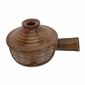 Горшок для тушения керамический с крышкой и ручкой термостойкий - Фото 1