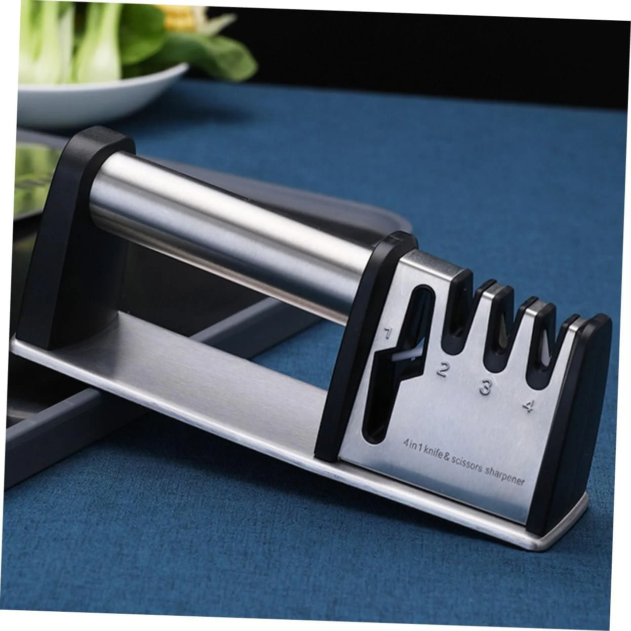 Ручне точило для ножів VALICLUD ергономічне Silver, фото №7