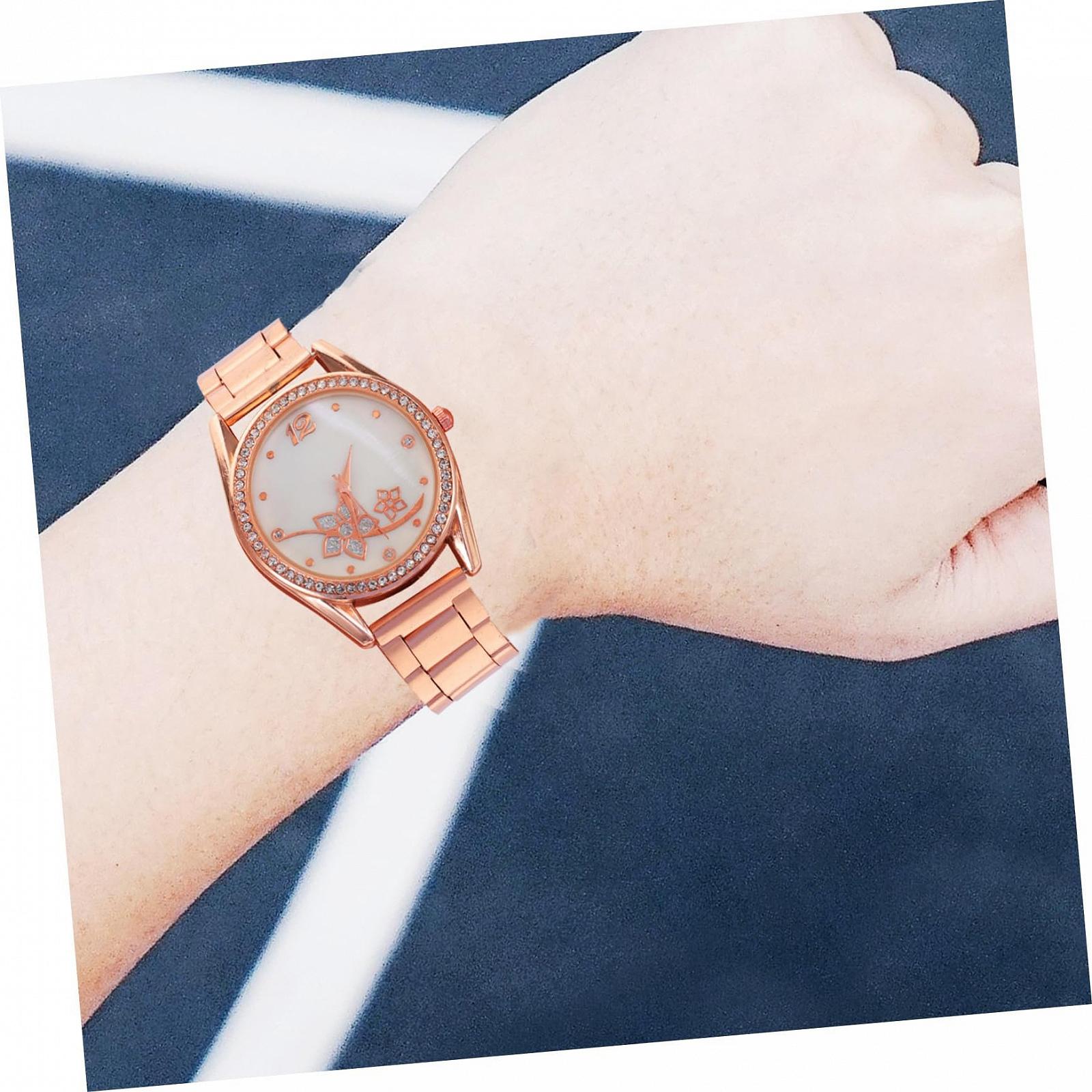 Спортивные часы Healvian Design Женские Ремешок из нержавеющей стали с кристаллами для фитнеса для ежедневного использования Наручные часы для подростков, фото №5