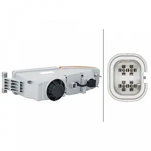 Фара дальнего света HELLA 1NB 354 986-041 для MAN, правая synthetic.ua - Фото 1