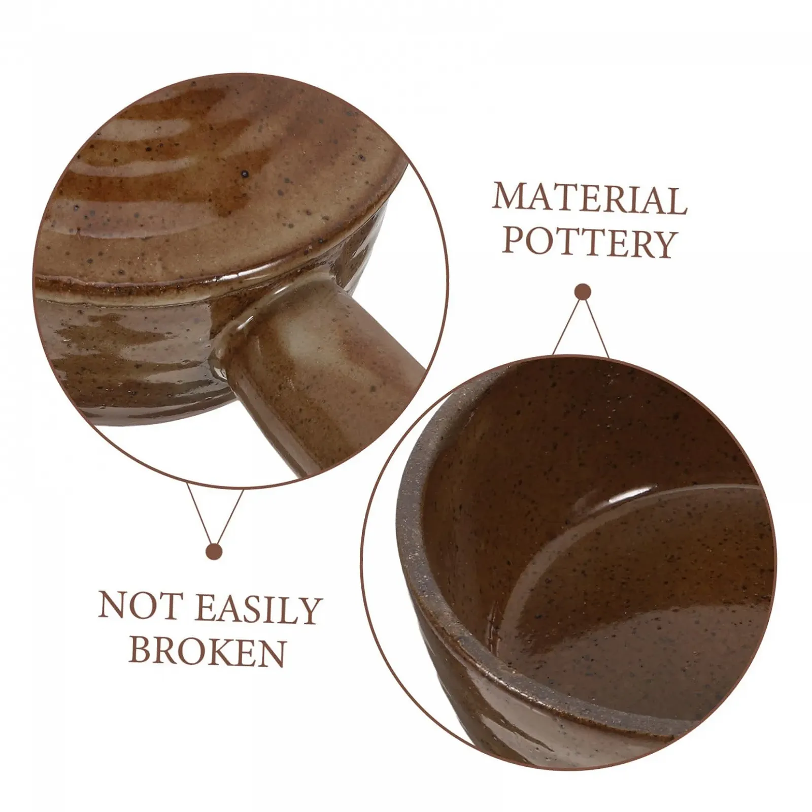 Ківш для тушкування Gatuida з гончарної кераміки з кришкою для мікрохвильової печі, фото №9