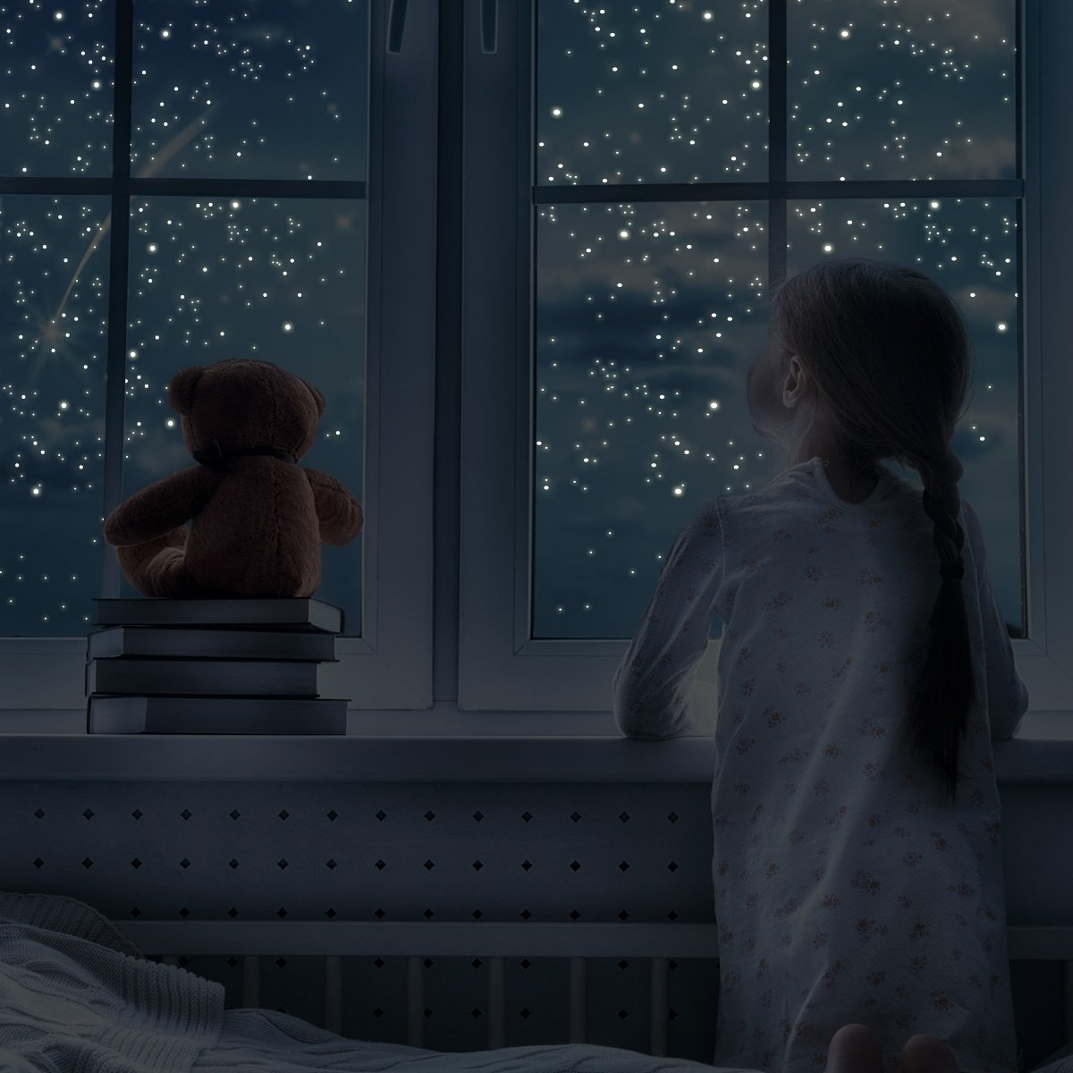 Набір наклейок на стіну 252 Stars and Shooting Stars Fluorescent Glow in the Dark, фото №3 Набір наклейок на стіну 252 Stars and Shooting Stars Fluorescent Glow in the Dark, фото №3