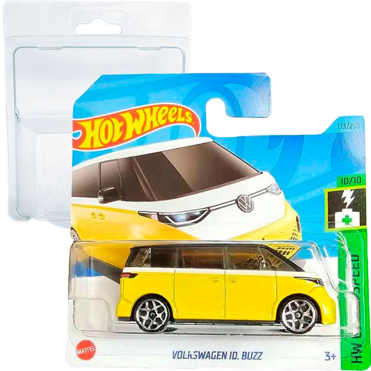 Автомобиль Hot Wheels VW ID Buzz HW Green Speed 10/10 (173/250) HKG51 Short Card Mattel 2023, фото №1