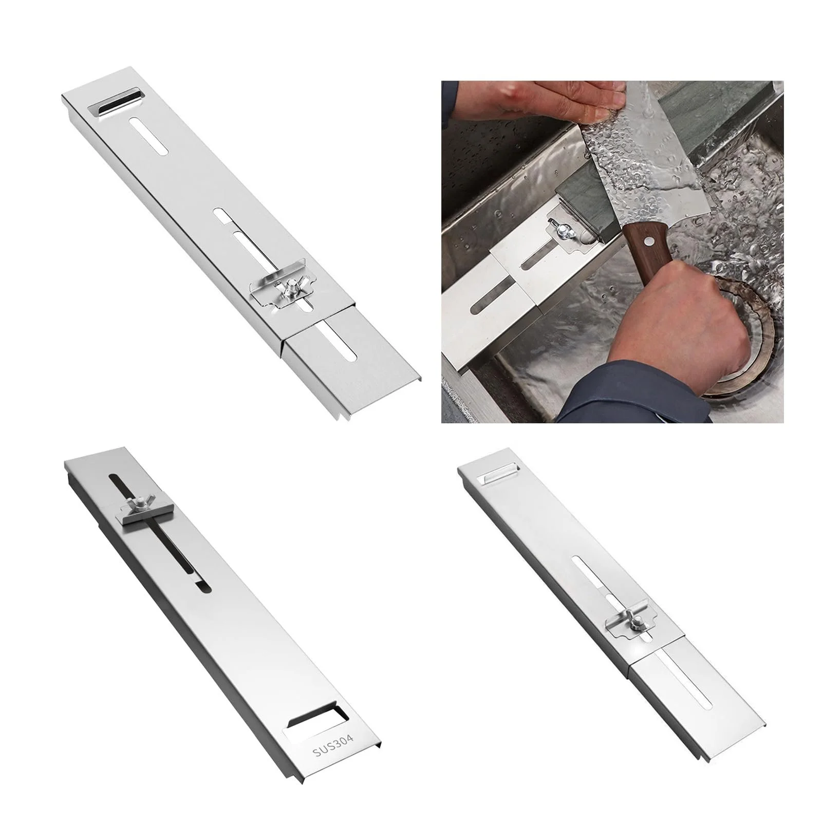 Тримач для точильного каменя на мийку регульований нековзний, фото №2