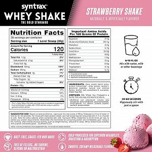 Протеин Syntrax Whey Shake 908 g Strawberry synthetic.ua - Фото 1