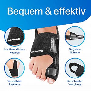 Комплект для корекції Hallux Valgus Sports Laboratory для дня і ночі 2 x шини Hallux Valgus synthetic.ua - Фото 1