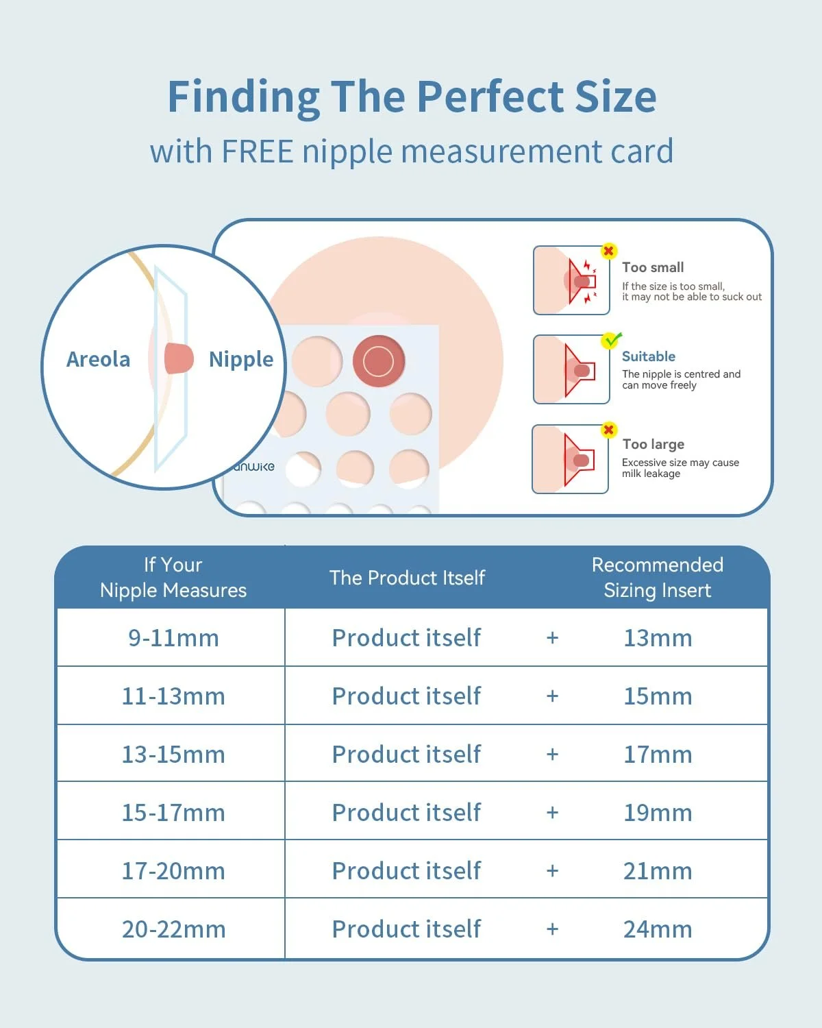 Вставка для фланця 10 шт. 13/15/17/19/21 мм, аксесуари для електричних молоковідсмоктувачів, може зменшити канал 24 мм до інших розмірів, без BPA, фото №2 Вставка для фланця 10 шт. 13/15/17/19/21 мм, аксесуари для електричних молоковідсмоктувачів, може зменшити канал 24 мм до інших розмірів, без BPA, фото №2