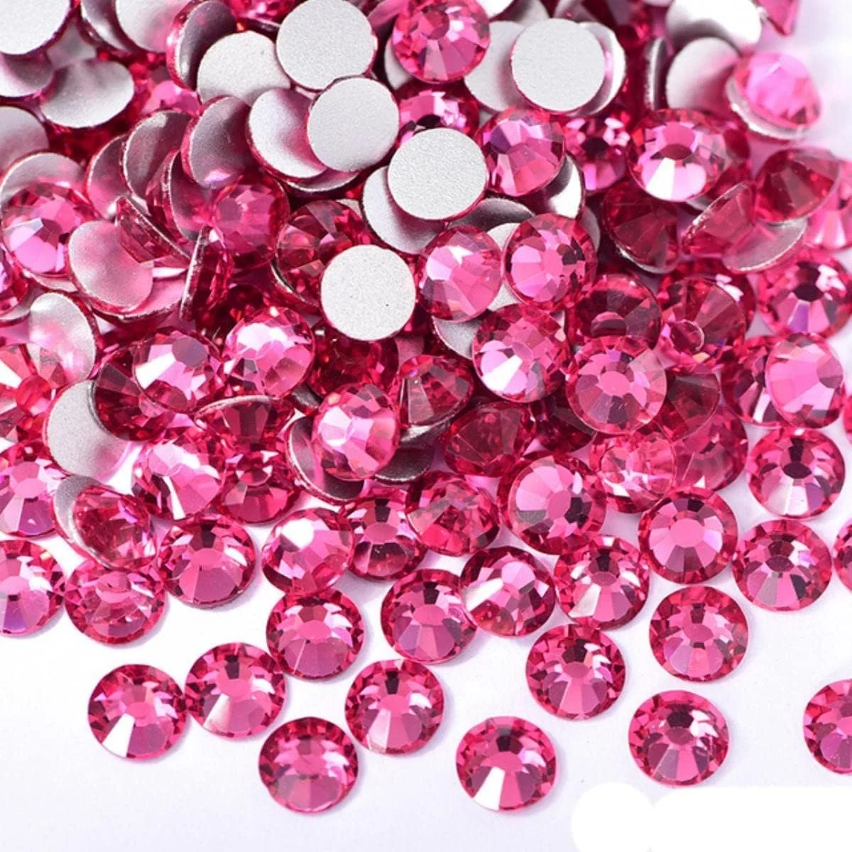 Прикраси Самоцвіти Кольорові SS3-SS34 Кришталеві AB Блискучі Стрази, Скло, Не термоклейові, фото №1